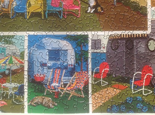 Vintage Retro Trailers 1000 Piece Jigsaw Puzzle By Hennessy Puzzles - 4