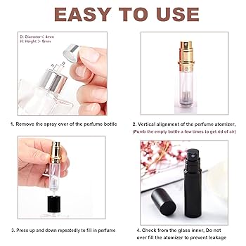 Amazon.co.jp: トラベルミニ香水 詰め替え可能 アトマイザー