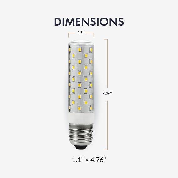 Newhouse Lighting 10w LED T10 Bulb Medium Base 3000k (4-Pack)