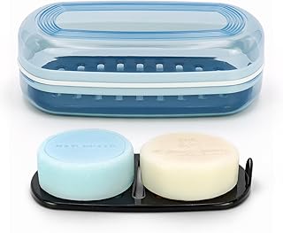 OZNER Clear Travel Soap Case Compatible with Kitsch - Leak-Proof Multi-U...