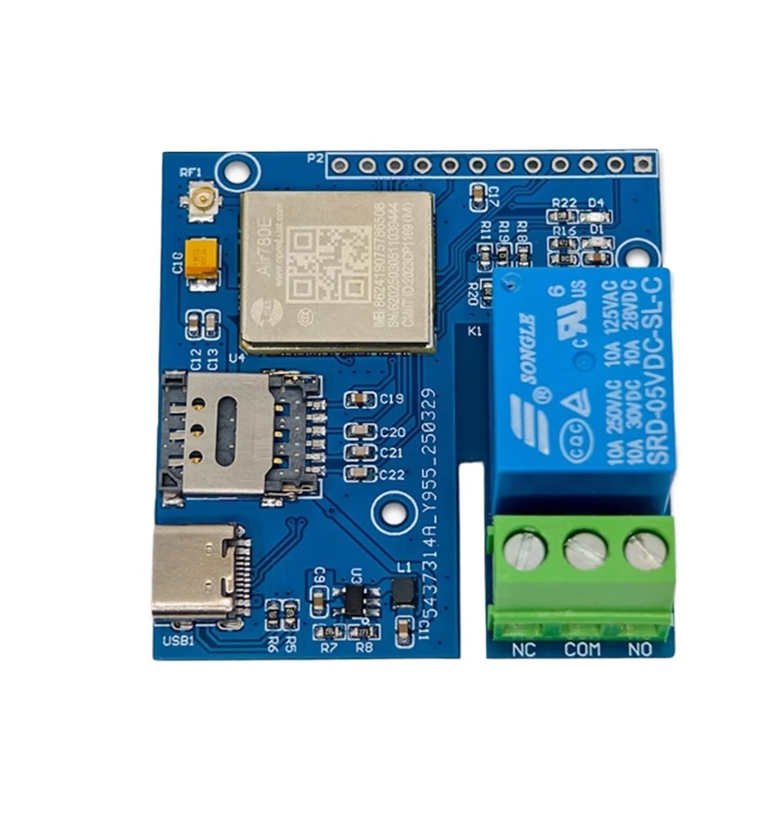 Module relais pour automate programmable Module AIR780E à relais IoT 4G 5v