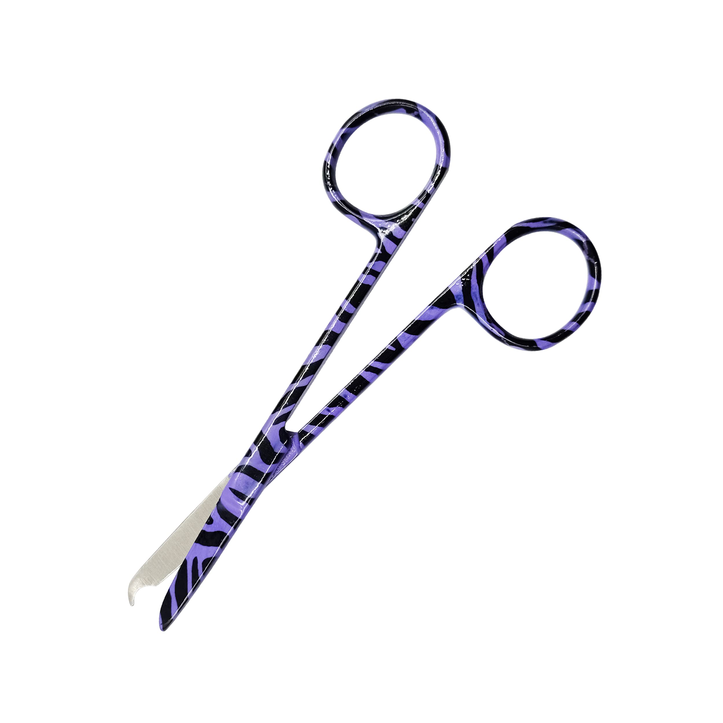 Cynamed Suture Stitch Scissors 4.5" with Crescent Delicate Hook- Perfect for Suture Removal, First Aid, EMS Training and More Premium Quality Instrument- Stainless Steel (Zebra, Pink) — Amazon image 7