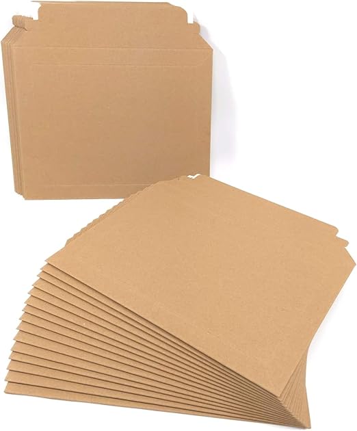 OfficeGear Cardboard Expanding Envelope Capacity Book Mailers (100 Pack