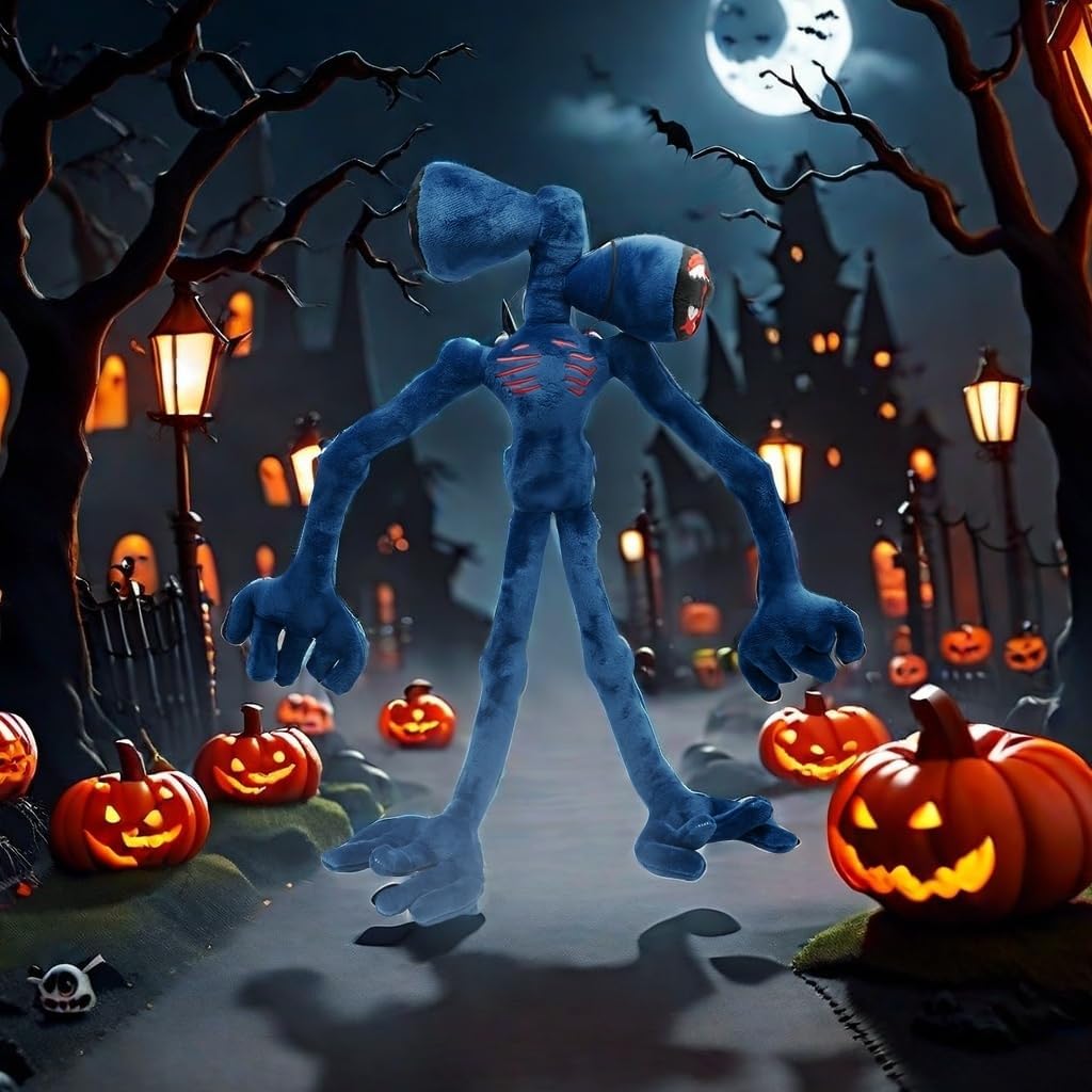 Siren Head Plush Toy - New Series Siren Head with Built-in Steel Wires and Limbs Can be Posed - Cartoon Cat Dog Rabbit Plush Toy for Christmas Halloween Birthday Party