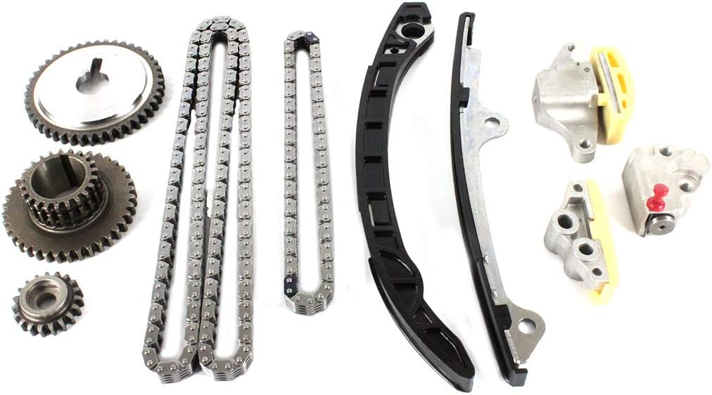 DNJ TK657 Timing Chain Kit for 2005-2017 Nissan, Suzuki Altima, Equator, Frontier 2.5L L4 16V DOHC 2488cc