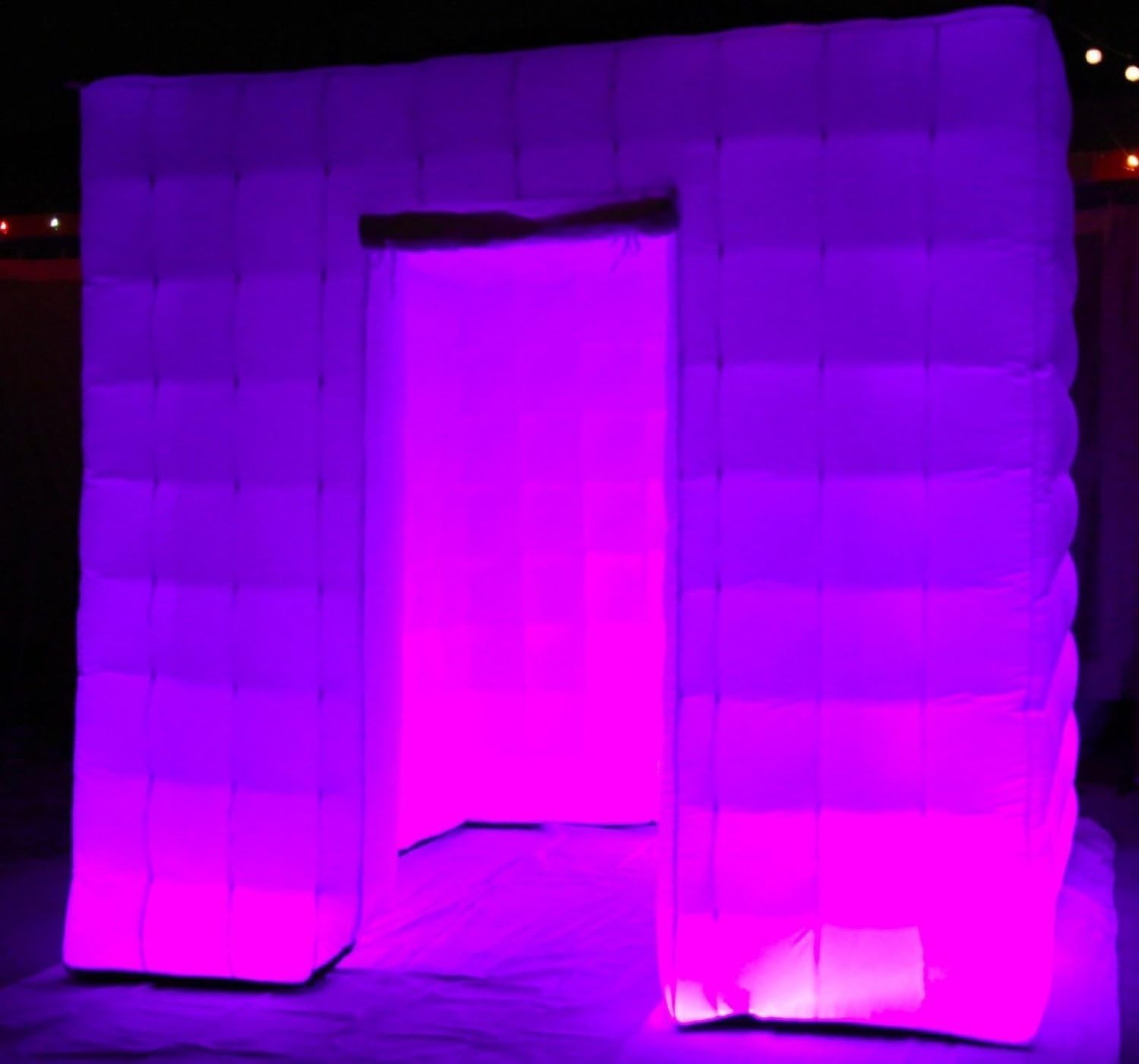 Inflatable Photo Booth Enclosure with LED Changing Lights