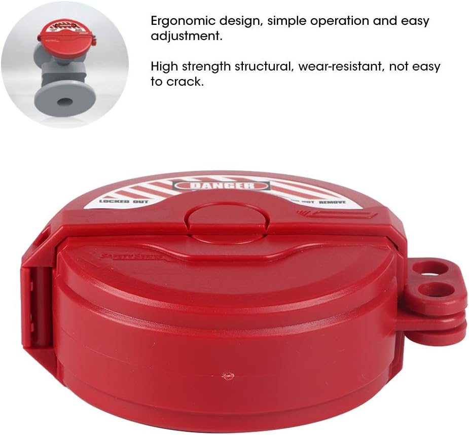 Gate Valve Lockout High Strength Foldable Industrial Pipe Valves Lock for Safety Management of Hazardous Liquid and Gas