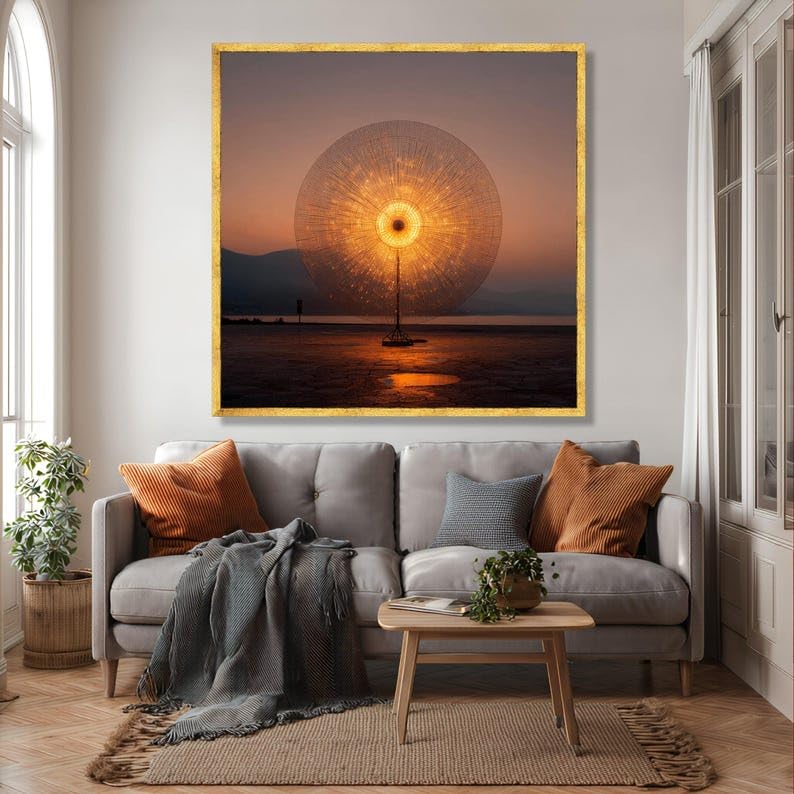 Tableau moderne Rayon de soleil pour la déco du salon - 2