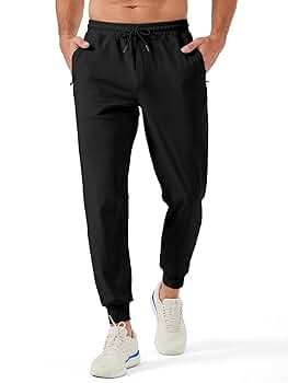 Amazon.com: ZUTY Men's Sweatpants with Zipper Pockets
