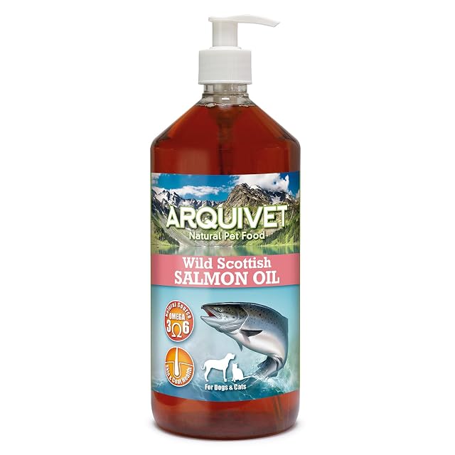 Arquivet - Aceite de salmón escocés - 1 Litro - para Perros y Gatos