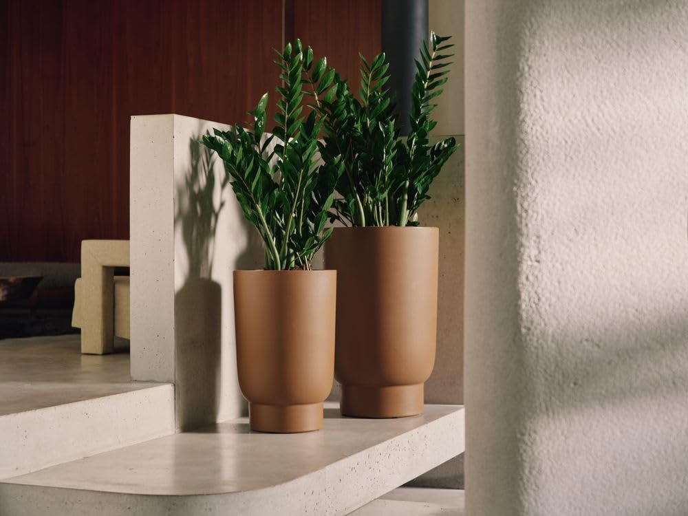 Elho amber grail high 40cm vaso da fiori - Linen White