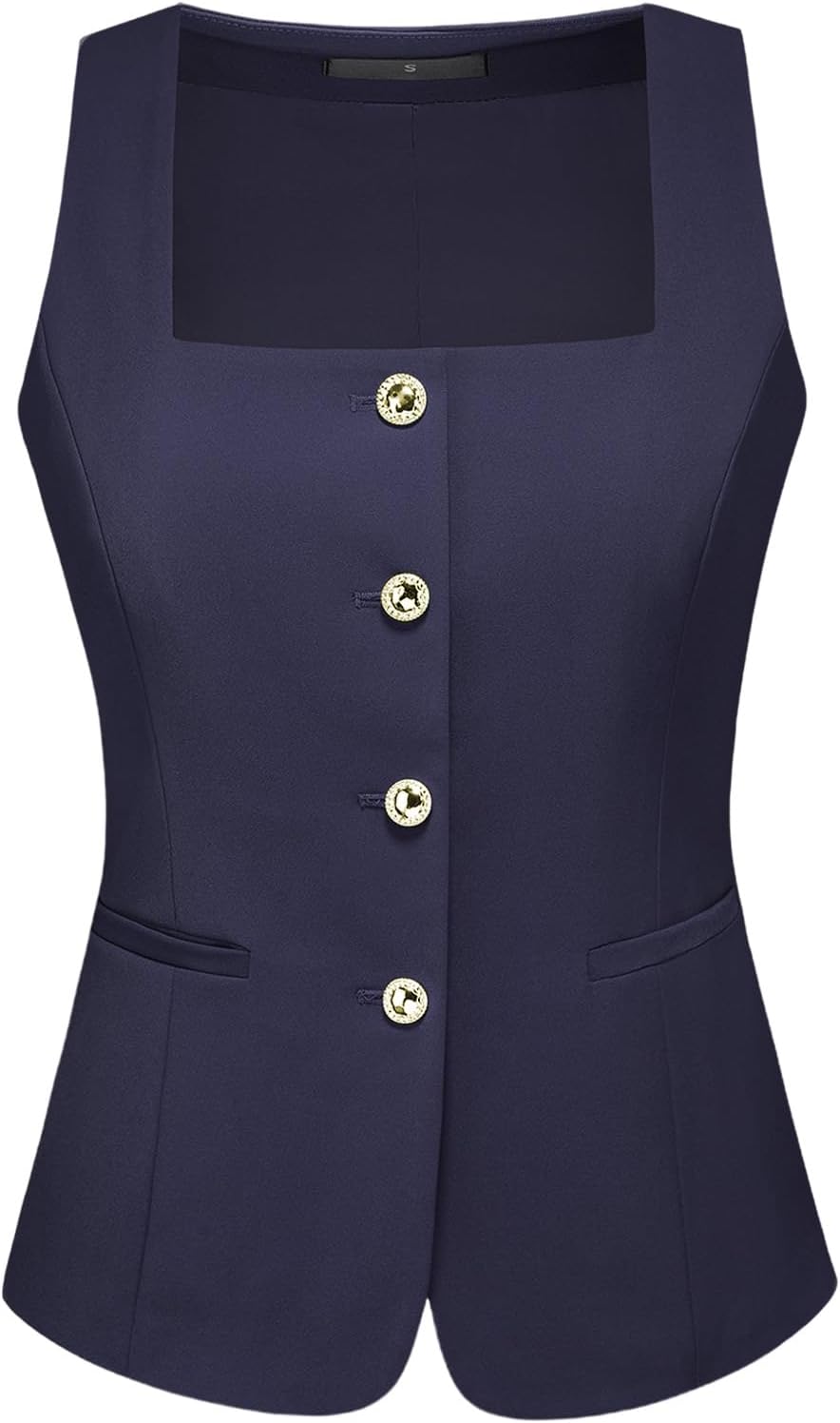 MODFUL Women's 2 Piece Vest Waistcoat Pants Suits Slim Fit Business Outfit