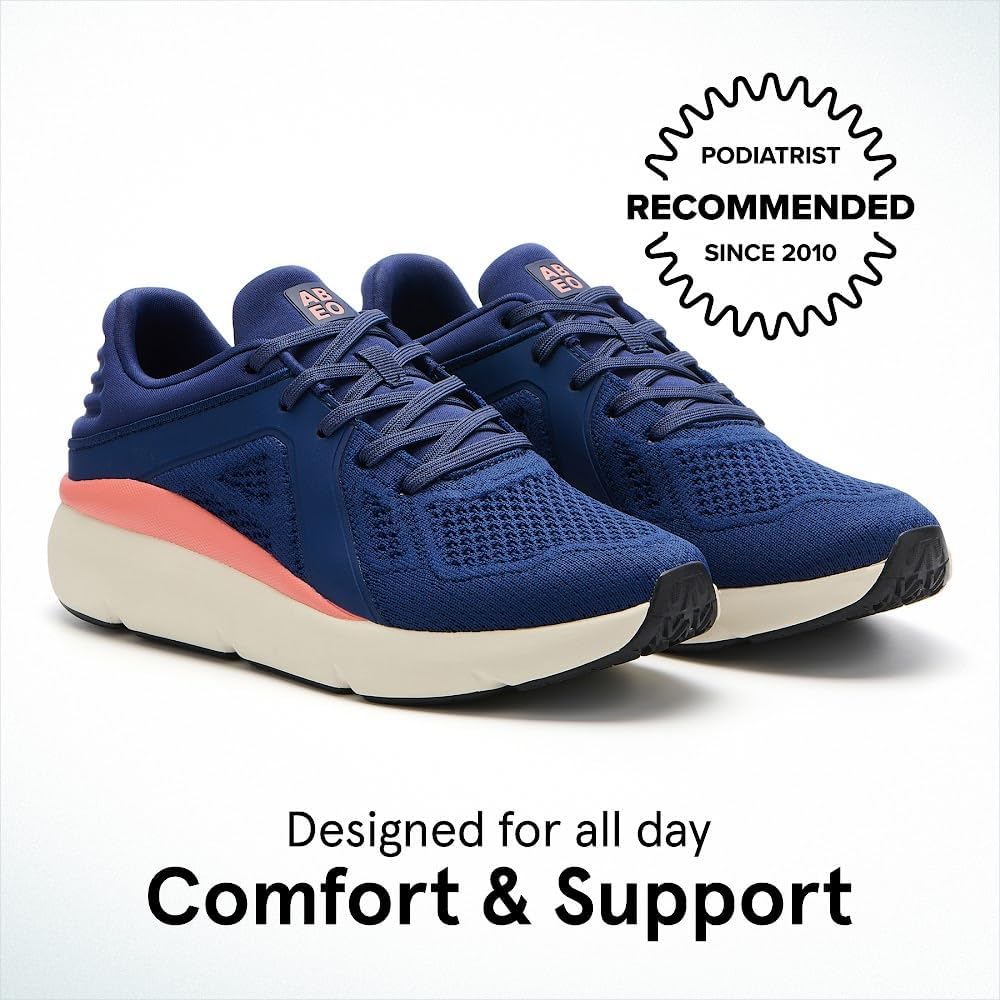 ABEO MXV Shift Women’s Metatarsal Footbed Walking Shoes | Orthopedic Shoes for Women | Ball of Foot Pain Relief | Metatarsalgia Shoes