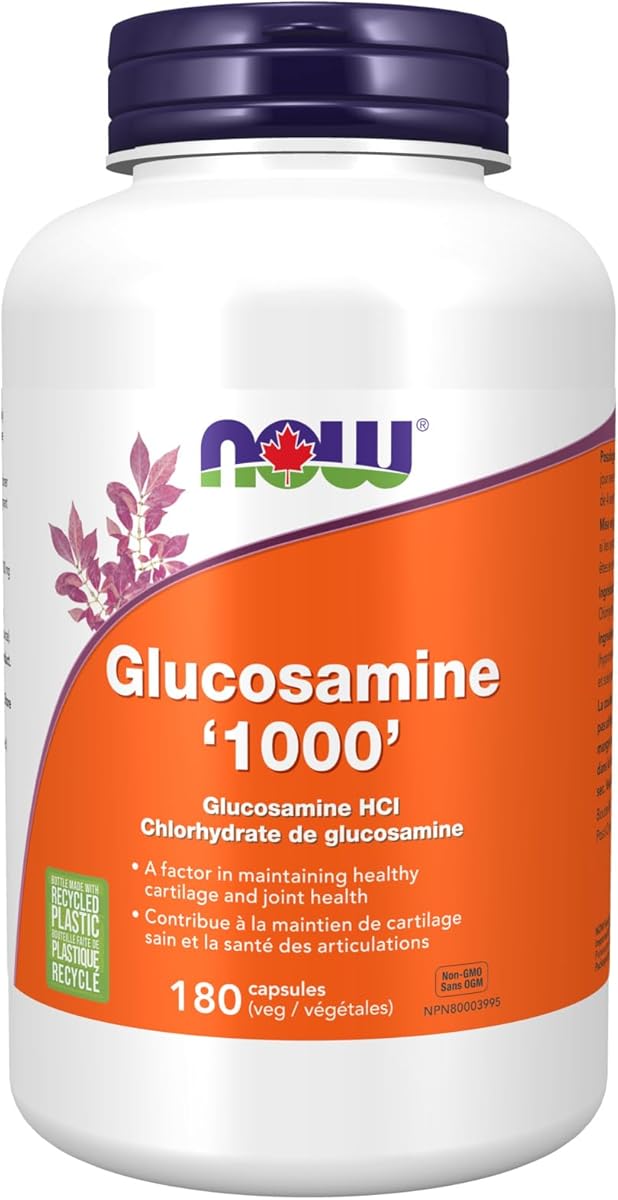 NOW Supplements, Glucosamine '1000', 1000 mg Per Capsule, 180 Veg Capsules