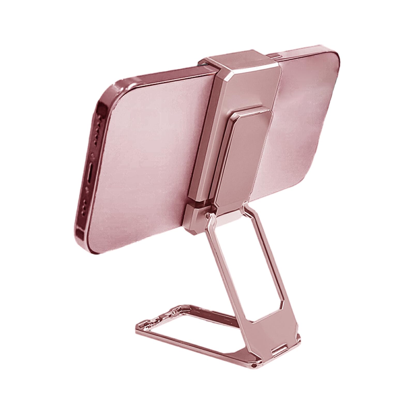 CLSSLVVBN Supporto per Telefono Compatto e Facile da installare Ovunque Supporto per Telefono da scrivania con Anello Supporto per Telefono in Metallo in Lega di Alluminio, Oro Rosa