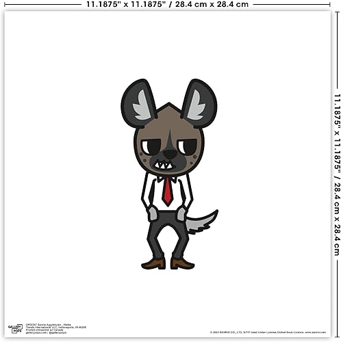 Vista 6 de Trends International Gallery Pops Sanrio Aggretsuko - Póster de pared Haida, 12.00 x 12.00 pulgadas, versión sin marco
