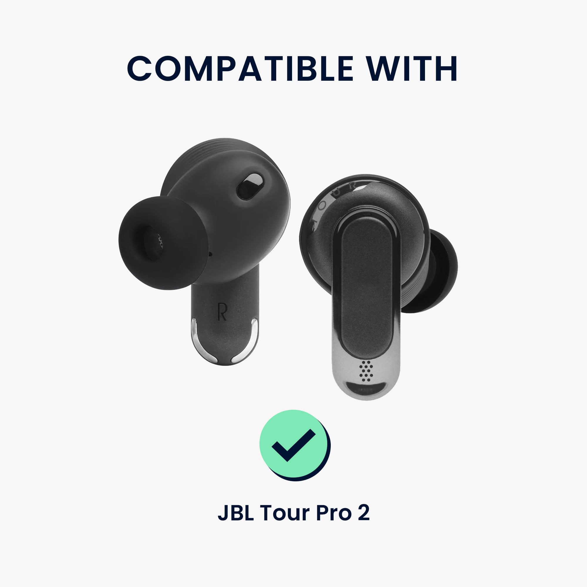 Amazon | kwmobile 6x イヤーチップ JBL Tour Pro 2対応 イヤーピース