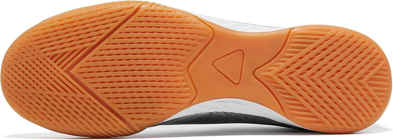 Men's Indoor Soccer Shoes for Futsal Sports Women's Trainer Athletic Flat Outsole Training Rubber Sneaker - Image 4