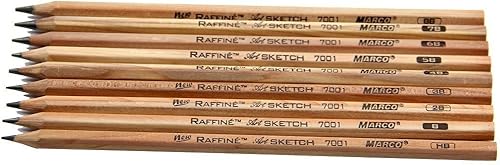 Miniatura 4 de Finex Lápices de bocetos premium de 18 piezas, borrador, cuchillo, extensor, lápiz de papel, juego de dibujo con bolsa