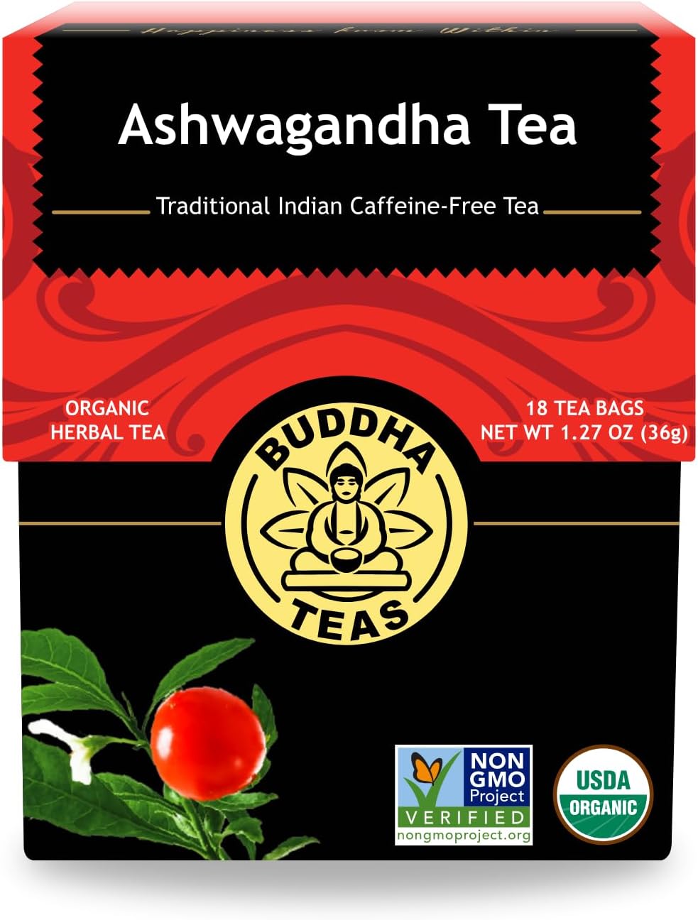 Buddha Teas Ashwagandha Root Tea - 18 Bleach
