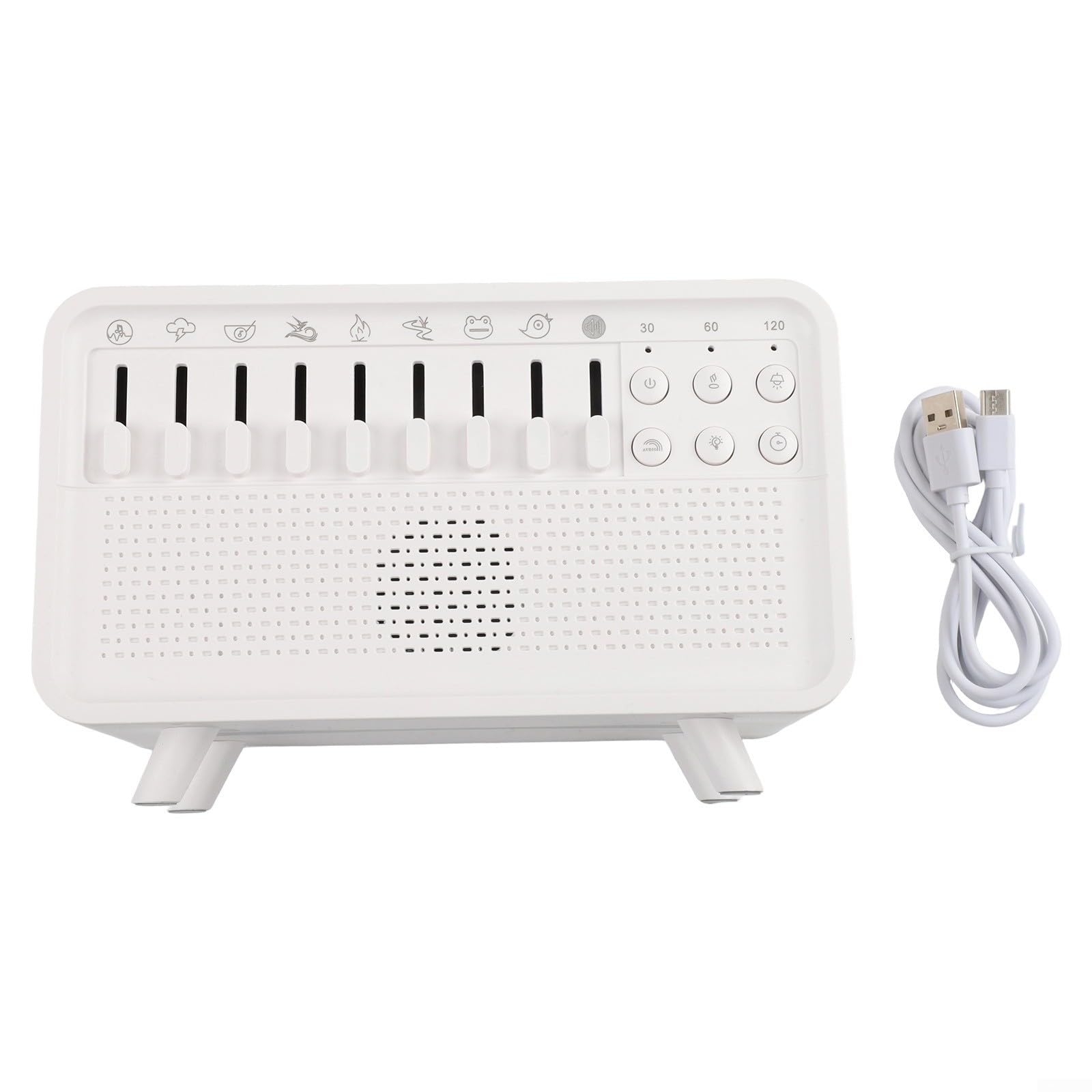 Macchina multifunzionale di rumore bianco con l'altoparlante della luce notturna dell'umidificatore del diffusore dell'olio essenziale per l'aiuto di sonno