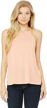 Womens Flowy High-Neck Tank