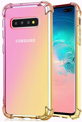Funda para Galaxy S10 5G (2019), transparente y bonita funda de teléfono degradada, delgada, antiarañazos, flexible, funda protectora a prueba de