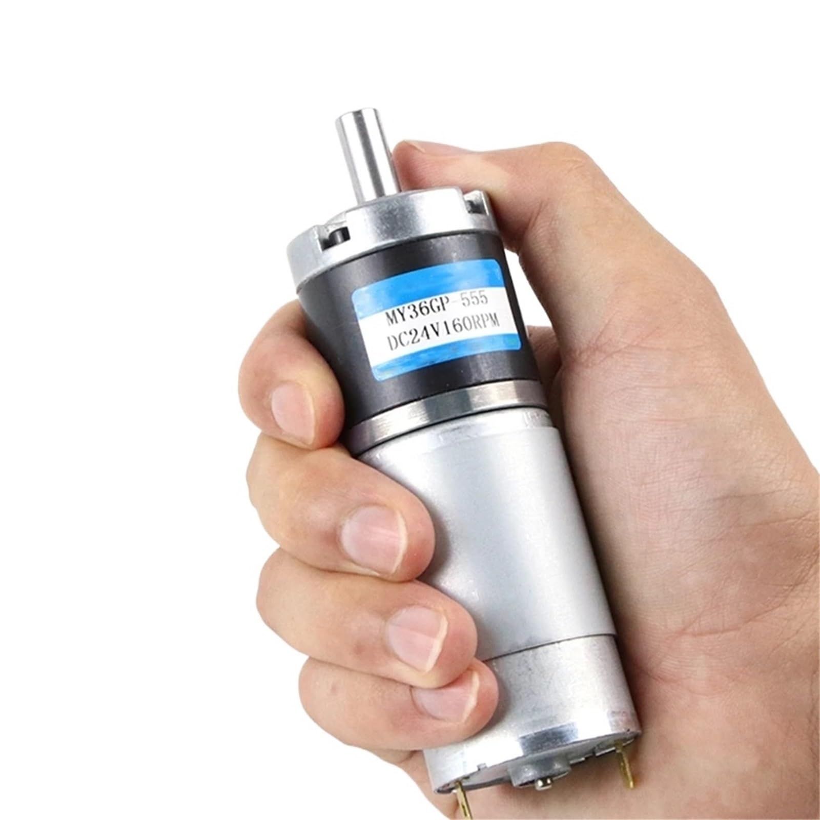 ANERTQUIH 36GP-555 High Torque Low Noise DC 12V 24V Planetary Gear Motor 1Pcs(160RPM-24V,8mm shaft)