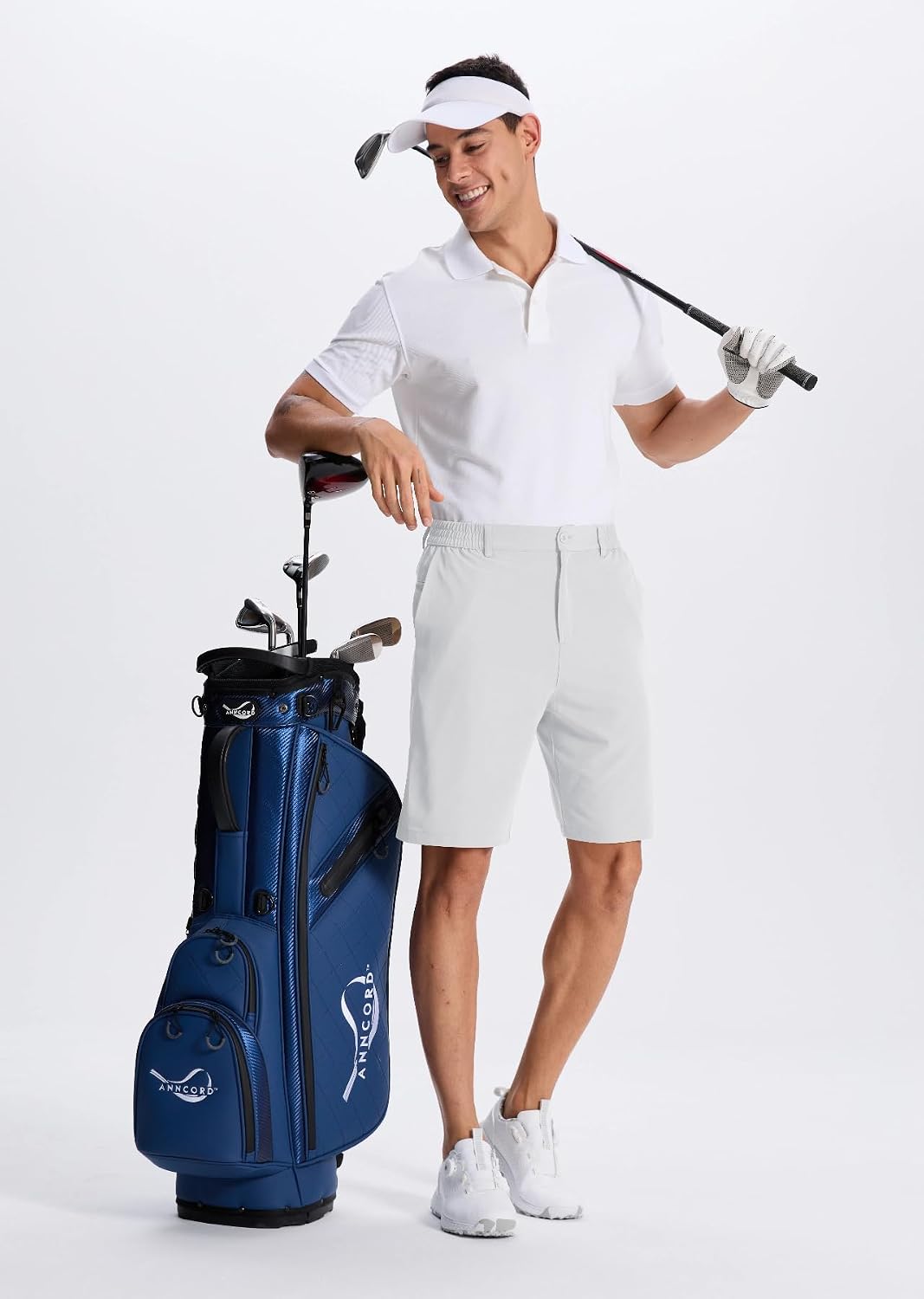 Mens Golf Dress Casual Shorts 7" 9" Lightweight Stretch with 4 Pockets Quick Dry Breathable Work Shorts