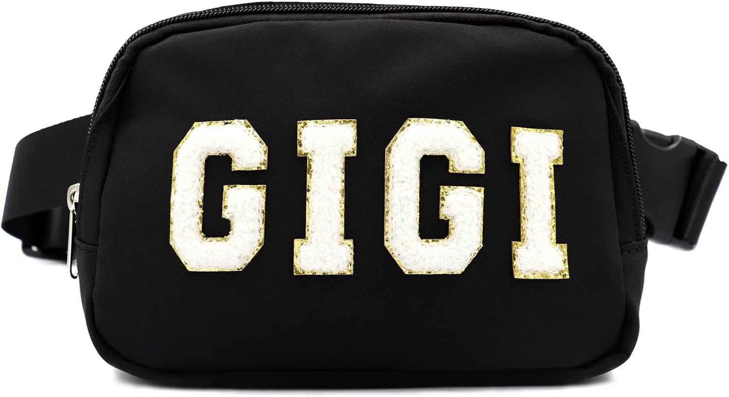 Lamyba Gigi Gifts for Grandma,Waterproof Adjustable Fanny Pack for Women Crossbody Waist Bag Black Christmas Birthday Mothers Day Gift for Gigi from Grandkids