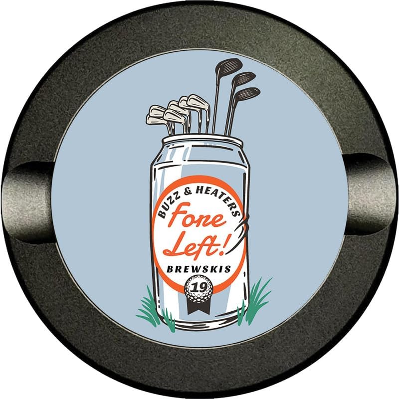 Buzz & Heaters Metal Container for Zyn | Metal Holder for Zyn |Metal Can for Zyn | Metal Container for Zyn Holder | Metal Pouch Cans for Zyn | Golf Containers for Zyn | Fore Left Brewskis