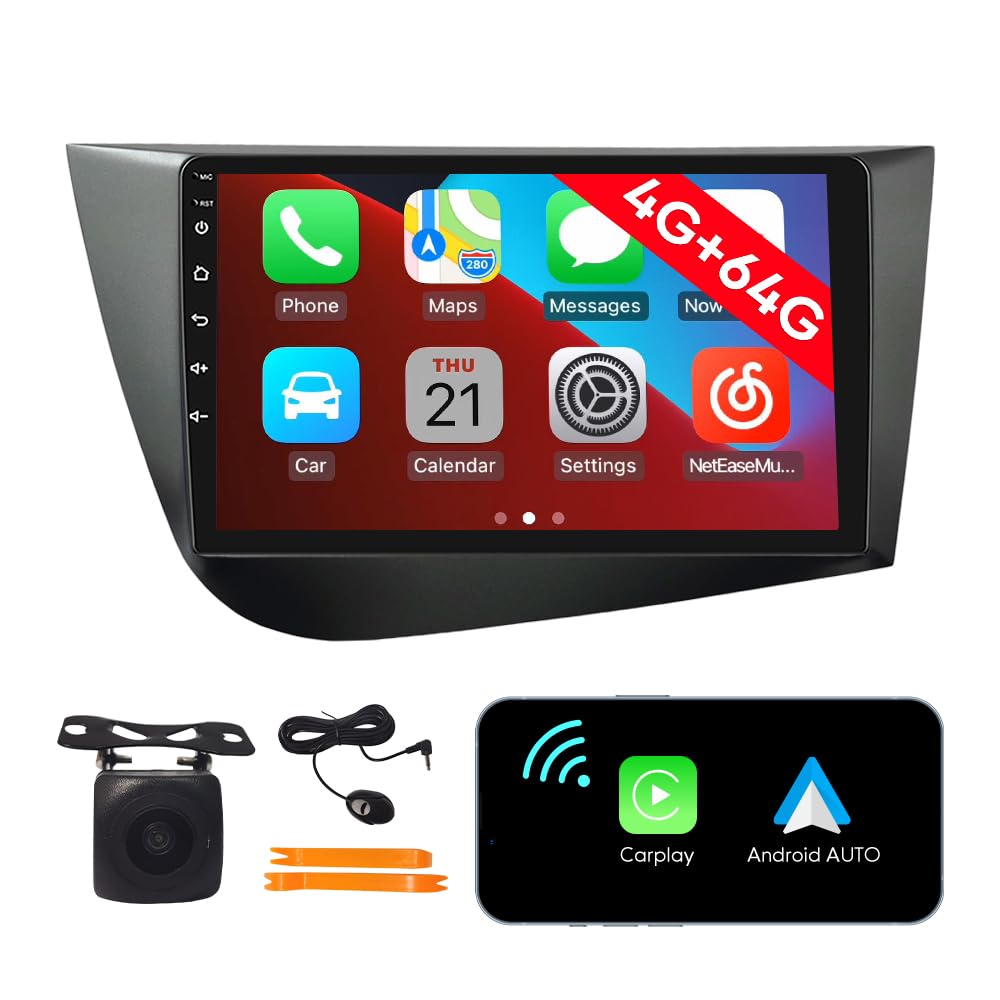[4G 64G] Android Car Stereo FM Radio Carplay Android Auto 9