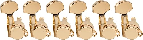 Miniatura 11 de Musiclily Pro - Juego de clavijas de afinación de cuerdas con bloqueo de 6 en línea, cabezas de máquina para guitarra eléctrica Fender Stratocaster