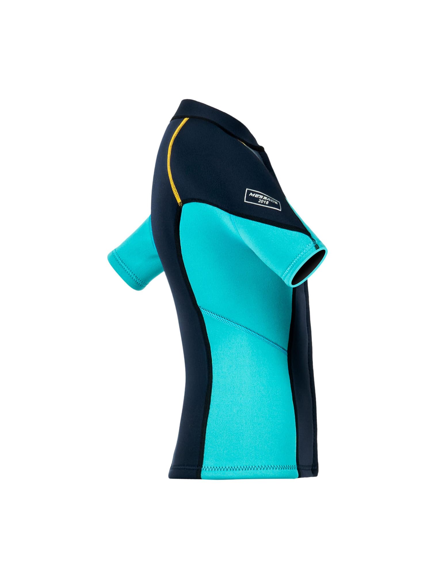 MSemis Maglietta Muta in Neoprene da 1,5 mm da Donna Giacca Termica Subacquea a Manica Corta Top Rash Guard Maglia Protettiva per Nuoto Snorkeling Immersione e Surf