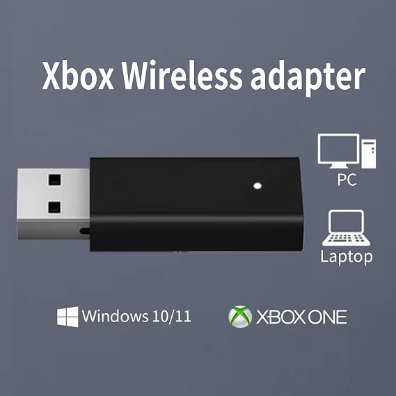 Wireless Adapter for Controller Xbox Bluetooth Adapter for Controller Xbox One/Xbox One X S/Xbox Series X S/Elite Compatible with Windows 10/11/8/8.1/7