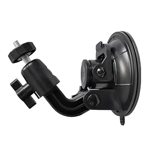 Dashcam Mount 360 Degree Rotatable Dashcam Mount with Strong Suction Cup 1 4 Screw for Car Video Recorders