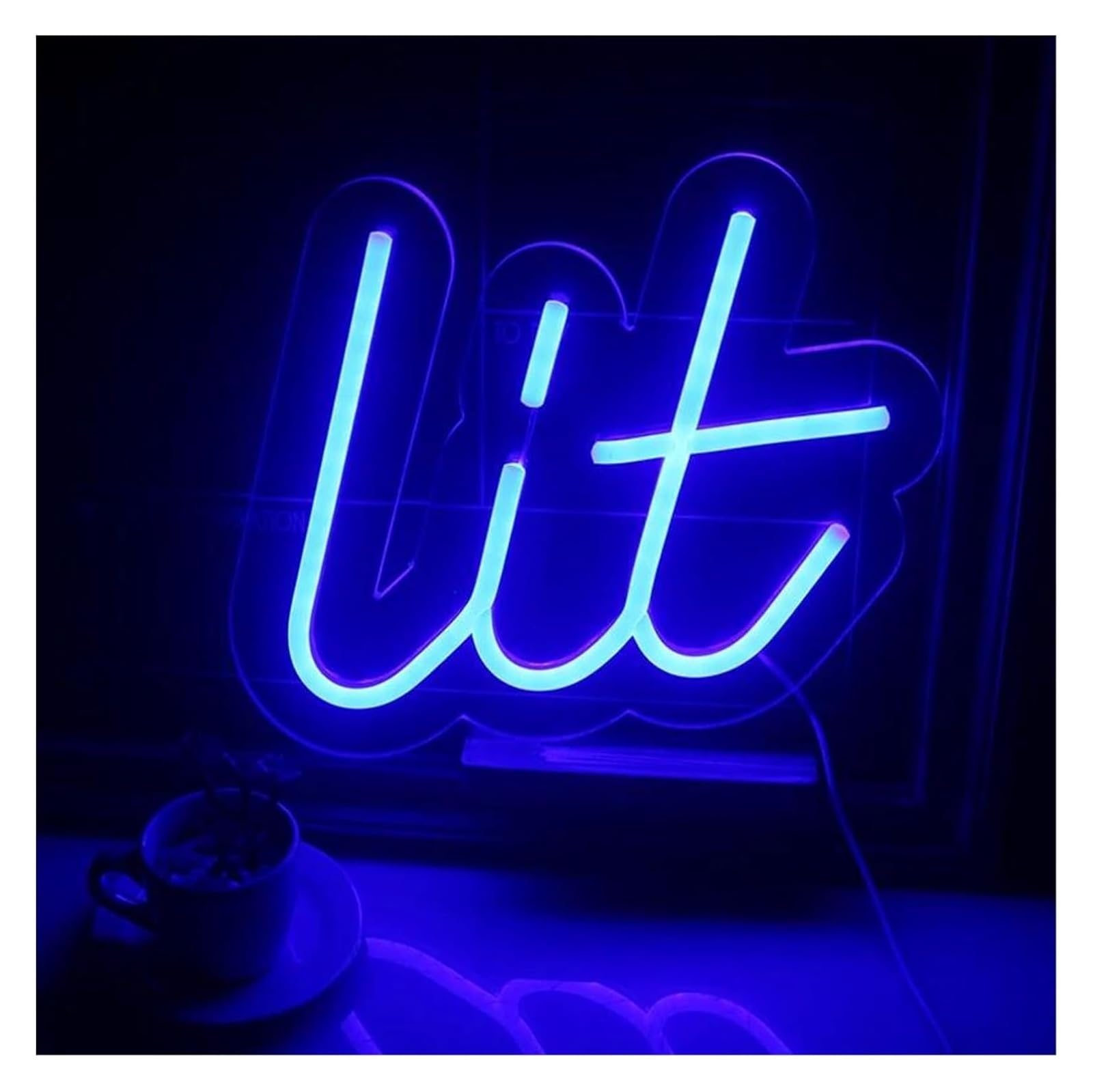 Insegne al neon, luci a LED, insegne luminose in acrilico, lampade con lettere per decorazioni artistiche