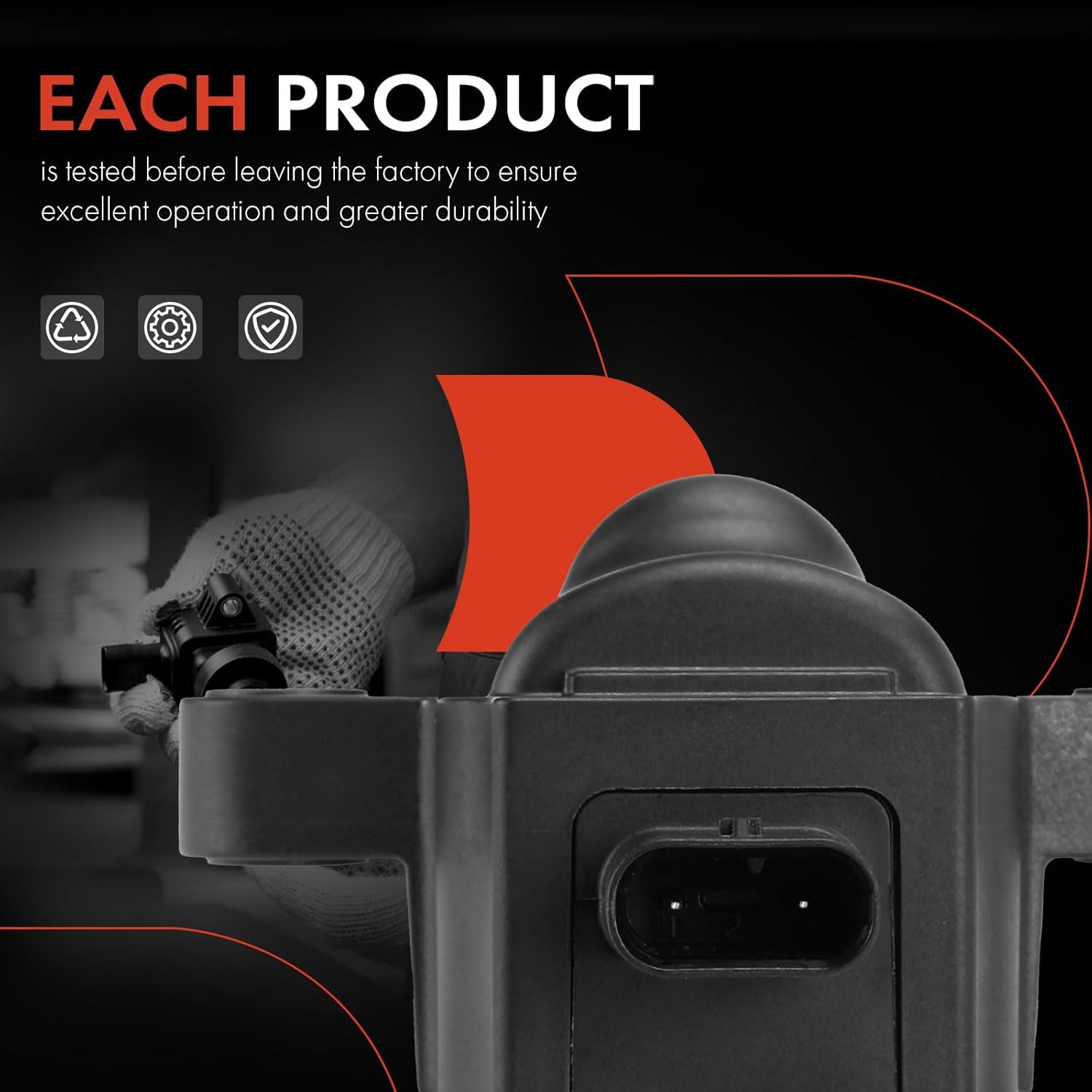 A-Premium Engine Ignition Coil Pack Compatible with Ford F-250/F-350/F-450/F-550/F-600 Super Duty 2020-2022, F-53 Motorhome Chassis, F-59 Commercial Stripped Chassis, E-350/E-450 Super Duty, 8-PC Set