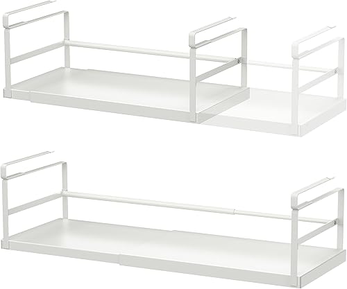 Finnhomy Paquete de 2 organizadores para debajo del gabinete, organizadores y almacenamiento de despensa, cesta debajo del estante, organización de