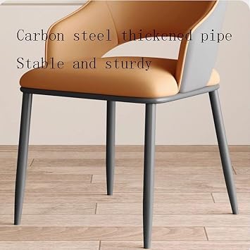 Dining Chair Kitchen Dining Chairs Set Of 8 Micro Fiber Leather Armchair Living Room Lounge Counter Sturdy Metal Legs(Light Grey+dark Grey)