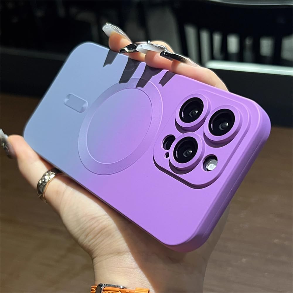 Coque magnétique iPhone 13 Pro Max silicone souple dégradé de couleurs
