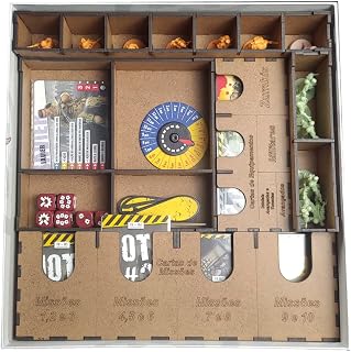 Organizador (INSERT MDF) para Zombicide (2ª Edição) - Fort Hendrix (Expansão)