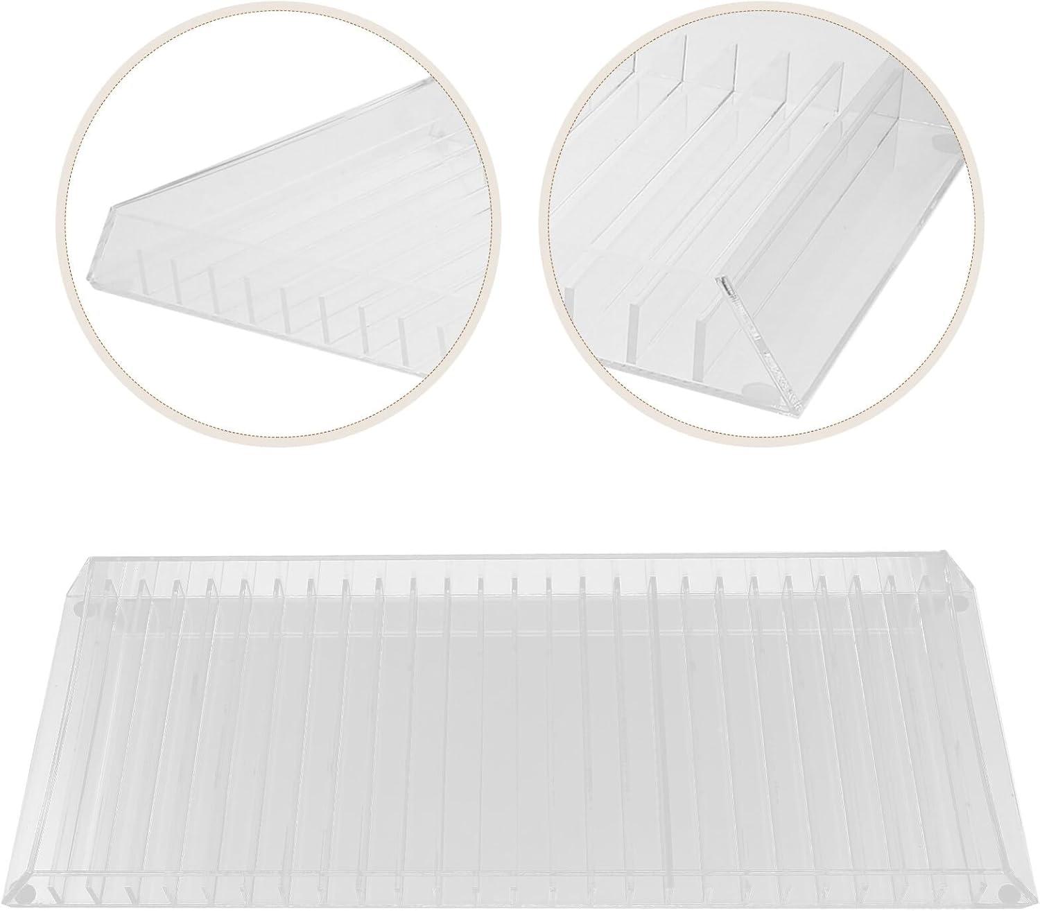 Acrylic Game Disc Storage Rack Organizer for Tabletop with 24-box Capacity, CD and Dvd Display Stand Suitable for Media Collections and Game Disc Storage