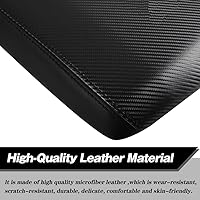 Vista 93 de Funda para reposabrazos de consola central, de piel, antiarañazos, protector de reposabrazos central, accesorios de decoración interior, compatible