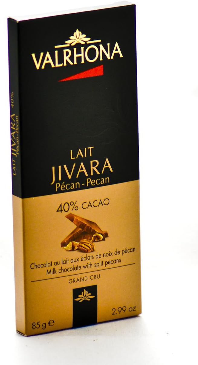 Valrhona Jivara with Split Pecans 40% Chocolate