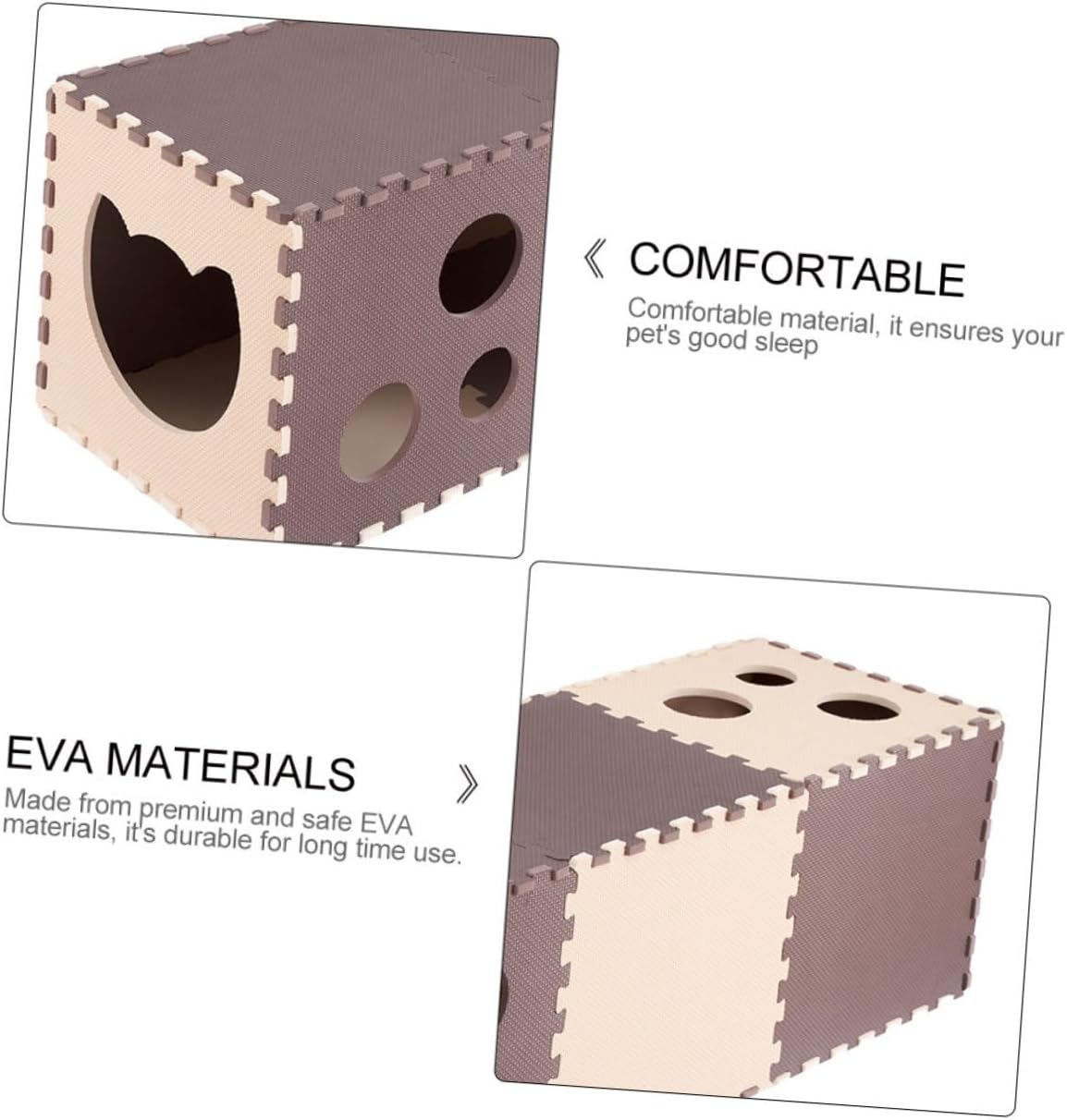 POPETPOP Funny Cat Tunnel Foldable 30x30cm 14pcs Kitten Play Tunnel Indoor Household Cat Supply Accessory for All-Season Use