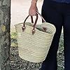 Panier de plage artisanal en feuilles de palmier naturel, cabas polyvalent tressé à la main avec poignées en cuir authentique, style chic décontracté idéal pour la saison estivale #2