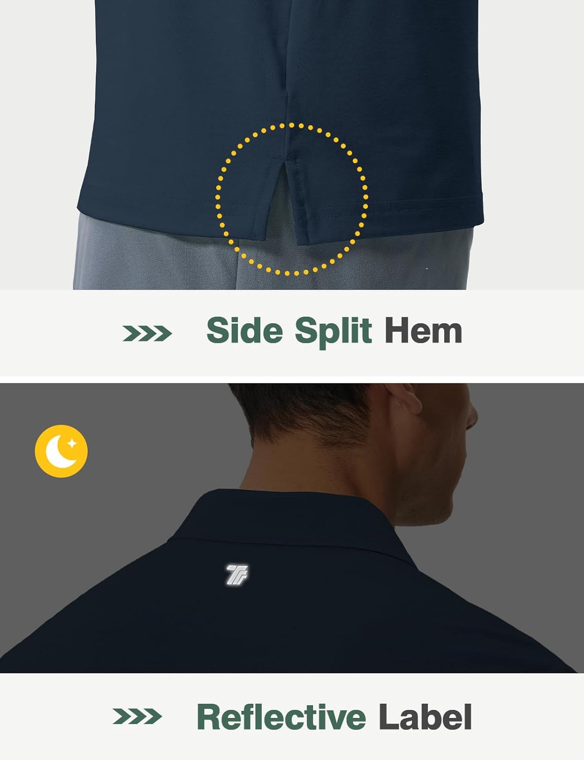 Rdruko Men's Golf Shirts Short Sleeve Moisture Wicking Quick Dry Stretch Collared Polo Shirt for Casual Business - Image 7