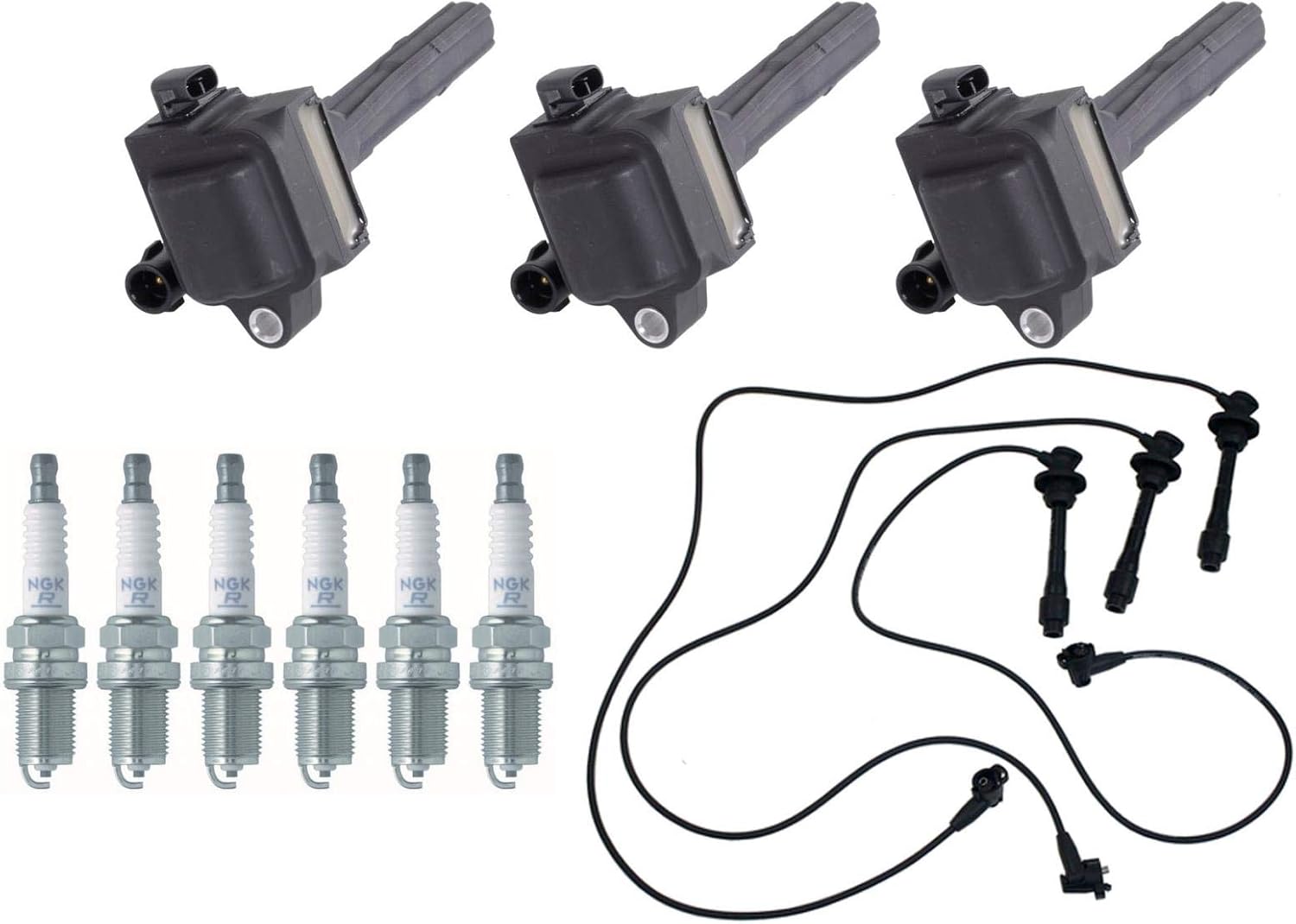 Fits for Toyota Camry 3.0L 96-2001 Ignition Wires Ignition Coils and Spark Plugs