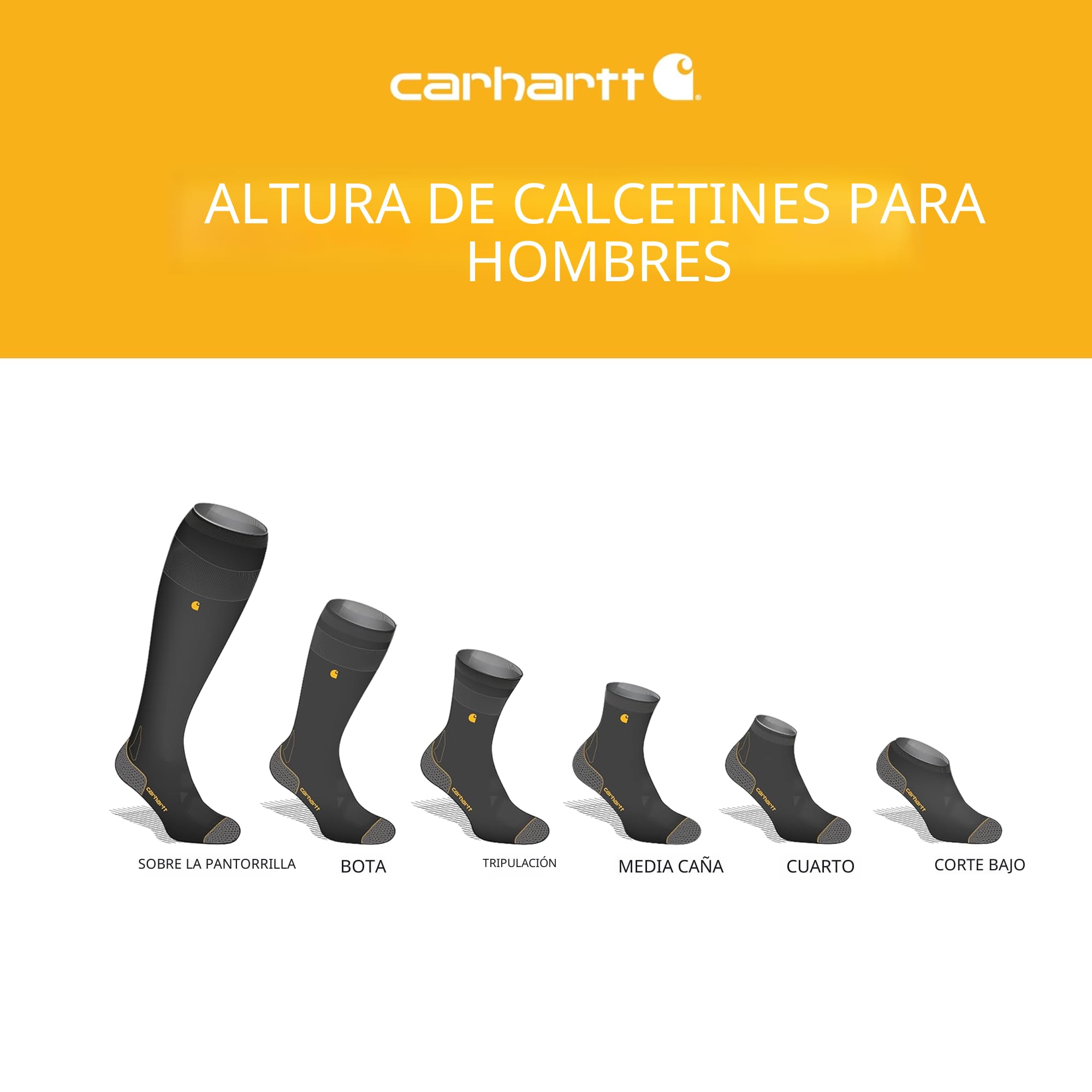 Carhartt Midweight Logo Crew Sock 2 Pack Calcetines Hombre
